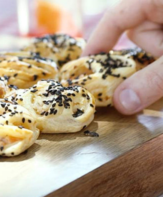 Les petits fours saumon fumé - fromage frais