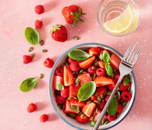 Salade de fraises à l'huile d'olive au citron