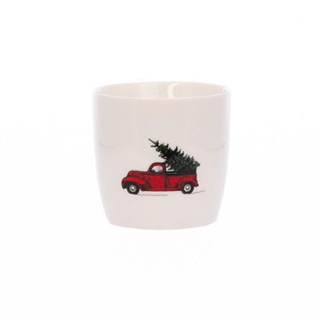 Mug Driving home for christmas blanc en porcelaine 300ml Sogne
