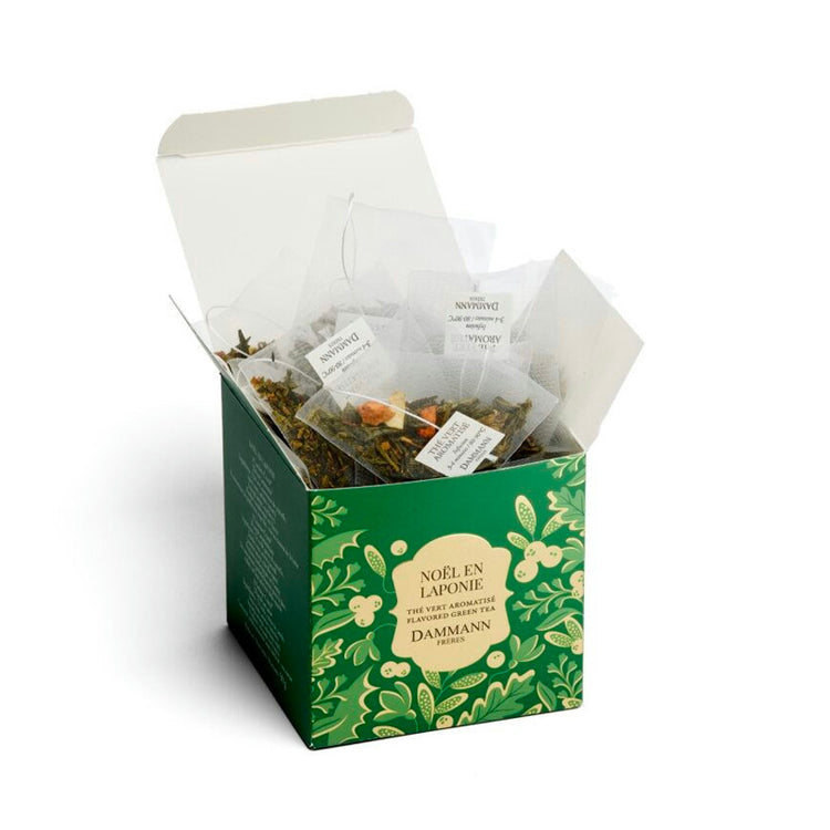 Boite de 25 sachets de thé vert Noel en Laponie Dammann