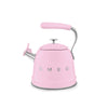 Bouilloire sifflante 2,3 L Rose Années 50 Smeg