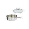 Sauteuse en inox avec couvercle 24 cm Castel'Pro Ultraply Cristel