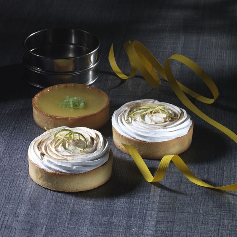4 cercles à tarte 8cm