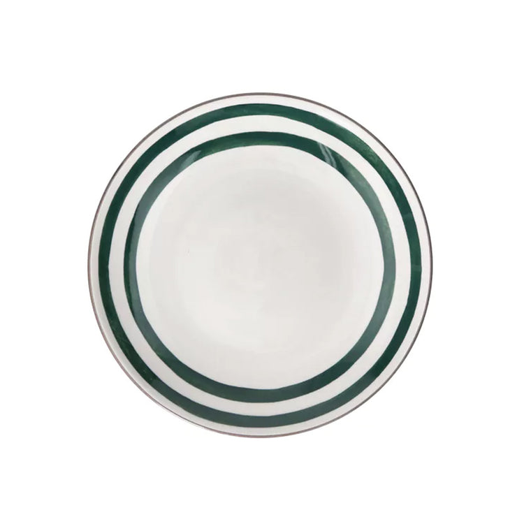 Assiette plate en porcelaine 27 cm vert Mykonos Pomax