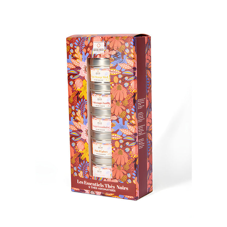 Coffret Les Essentiels 5 thés noirs Quai Sud