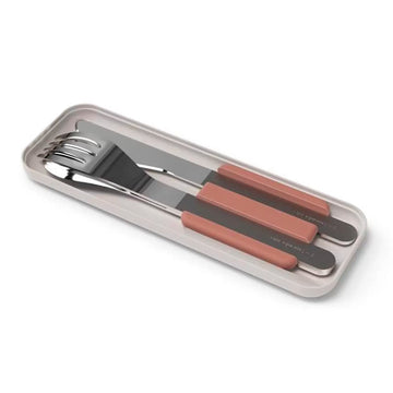 Set de couverts inox Rose moka Bento Slim Monbento