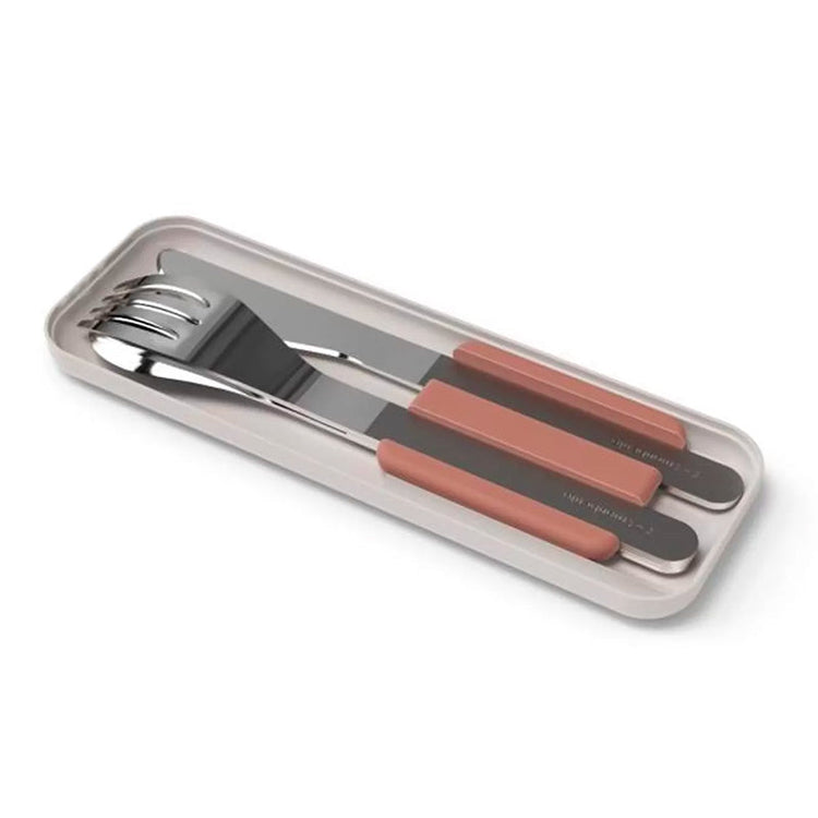 Set de couverts inox Rose moka Bento Slim Monbento