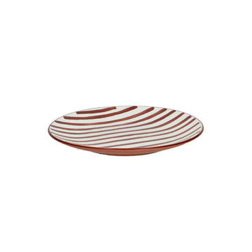Assiette à dessert en porcelaine 20,3 cm rouille Mykonos Pomax