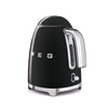Bouilloire électrique 1,7 L Noir Années 50 Smeg