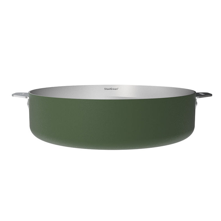 Sauteuse en inox 28 cm fougère La Merveilleuse Cookut