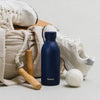 Bouteille isotherme inox 350 ml Bleu nuit Icon Qwetch
