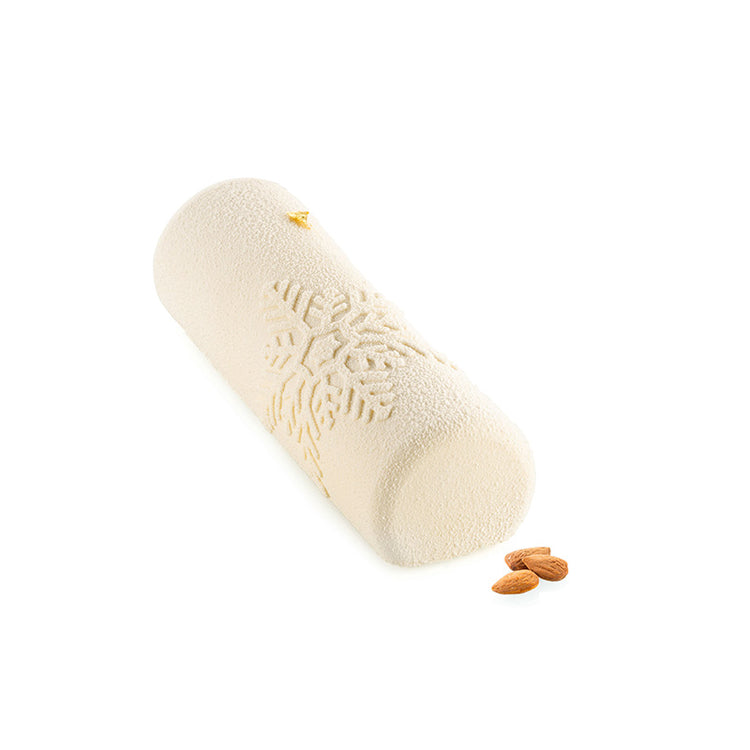 Moule à bûche snowfall en silicone Silikomart