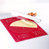 Tapis à pâtisserie antiadhésif en silicone de 40x62cm rouge Mastrad