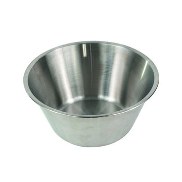 Bassine fond plat inox 28 cm Gris Tellier Gobel & Cie