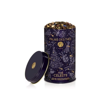 Thé vert bio châtaigne vanille édition limitée Noël 110 g Bleu nuit Palais des Thés