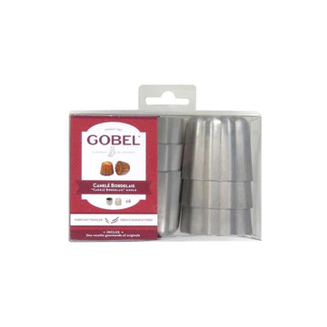 Lot 6 moules à canelés bordelais aluminium antiadhésif 55x50 mm Tellier Gobel & Cie