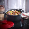 Cocotte ronde céramique induction 5,5 L Noir Rouge Sublime+ Emile & Co