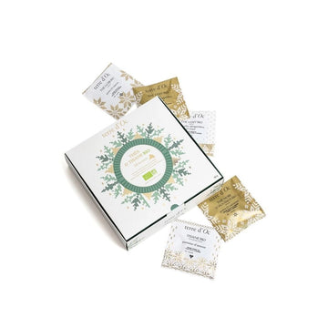 Coffret 32 infusettes Noël thés et tisanes bio saveurs gourmandes Terre d’Oc