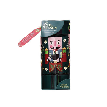 Cracker casse-noisette vert bio 3 sachets pyramides thé et infusions Nutcracker Sip the Season