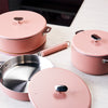 Poêle en inox 24 cm rose La Merveilleuse Cookut