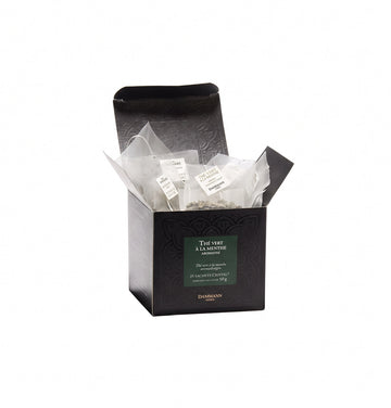 Thé Vert Menthe Touareg 25 sachets Cristal Dammann Frères