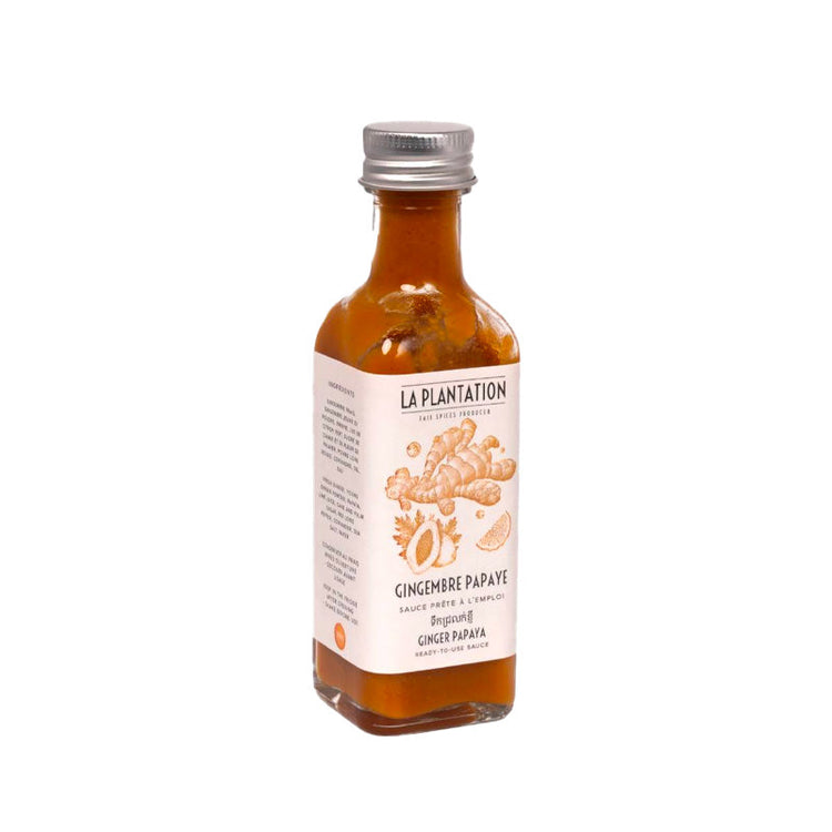 Sauce gingembre papaye 100ml La Plantation