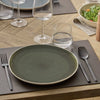 Assiette plate verte de 27cm Wonja Atmosphera