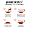Moule 3D pour chocolat en forme de lapin en 3 parties Patisdecor
