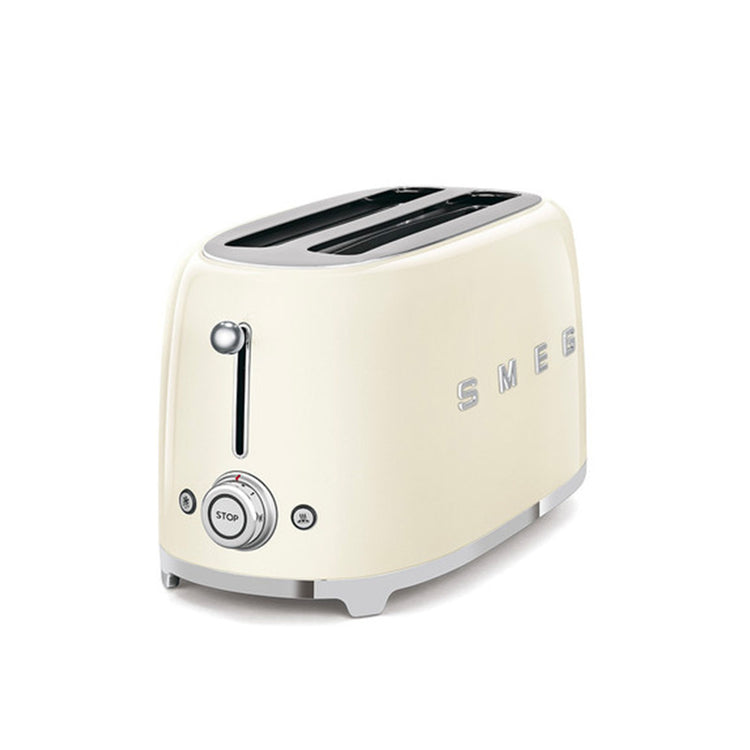 Grille-pain 2 tranches crème Smeg