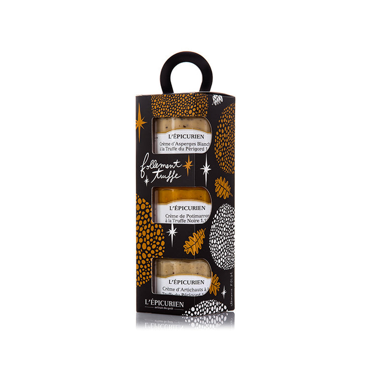 Coffret trio crèmes apéritives Follement Truffe L'Épicurien