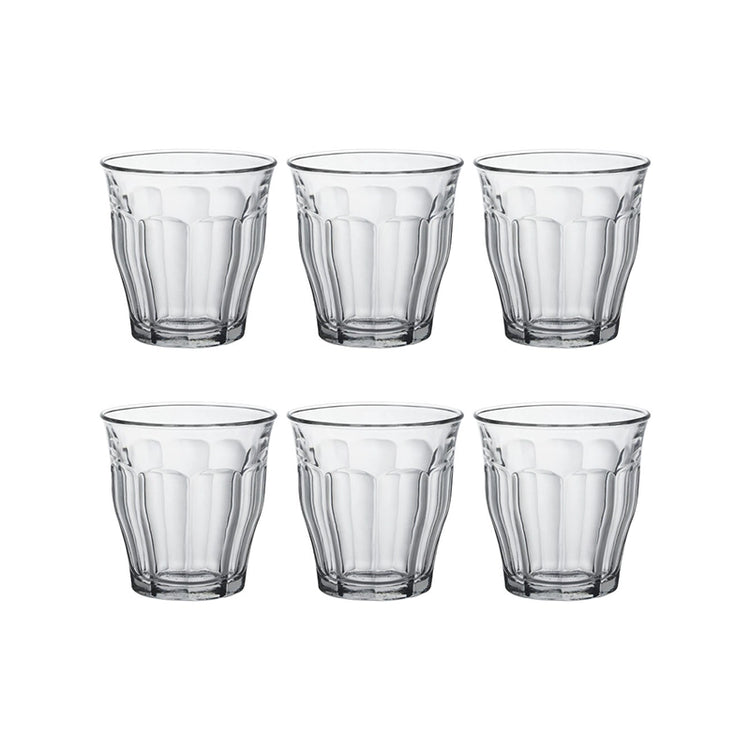 Boite de 6 verres transparents 25cl Picardie Duralex