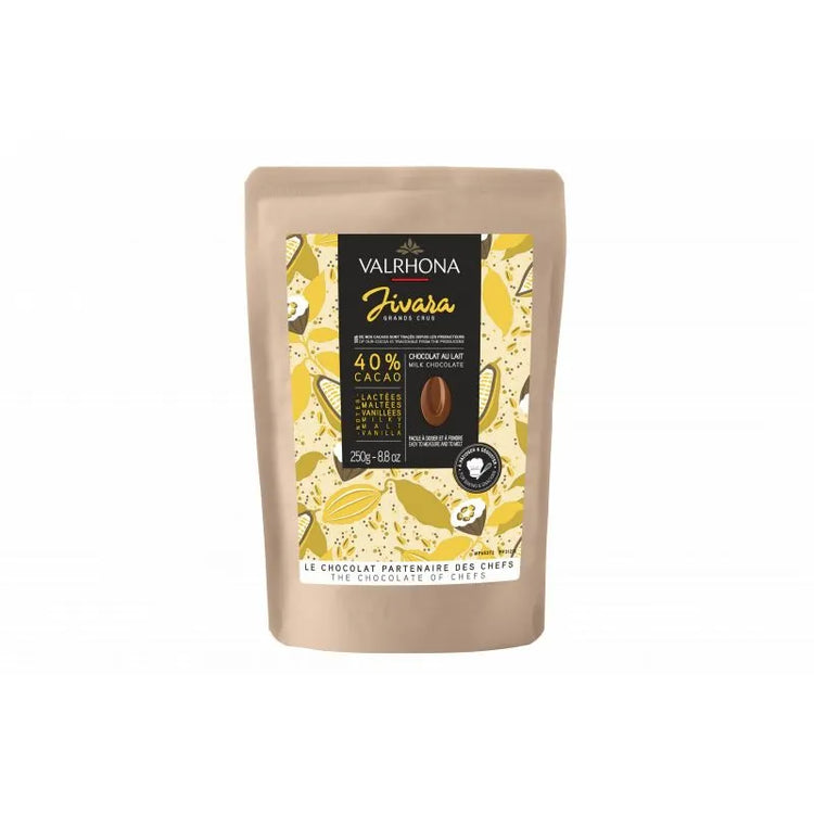 Fèves de chocolat au lait Jivara 40% 250 g Valrhona