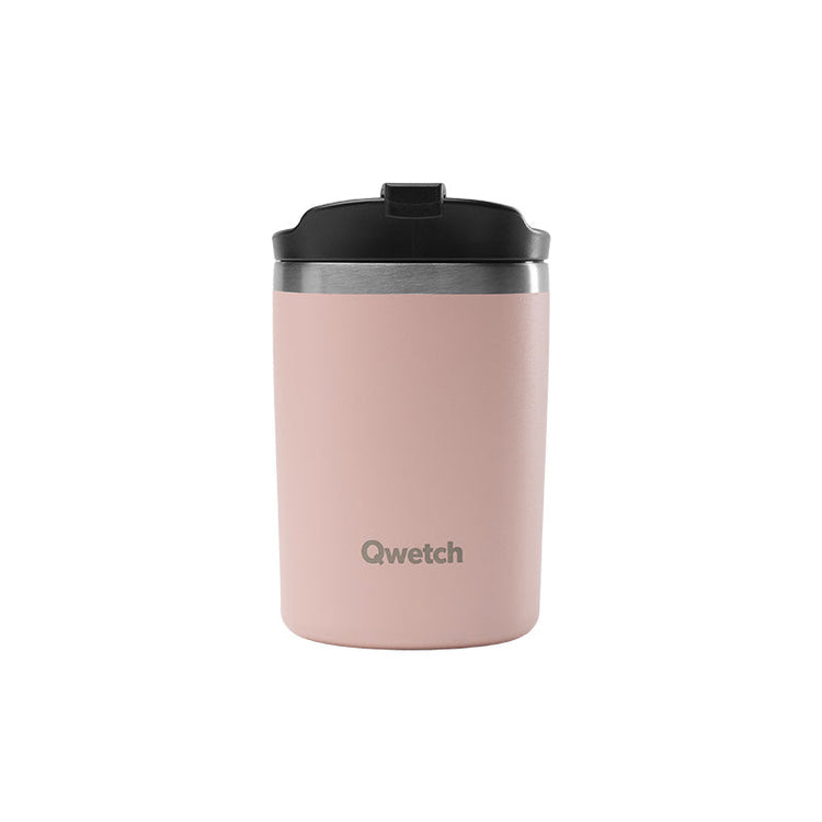 Mug isotherme en inox 240ml rose Travel Mug Qwetch