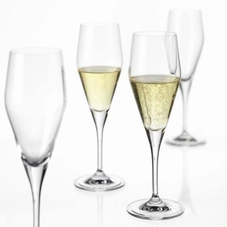 Coffret 6 flûtes à champagne Teqton 22 cl Transparent Twenty 4 Leonardo
