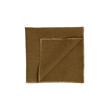 Serviette de table en lin et coton 40 cm gold Verone Haomy