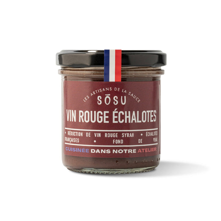 Sauce vin rouge et échalotes 130g Sosu
