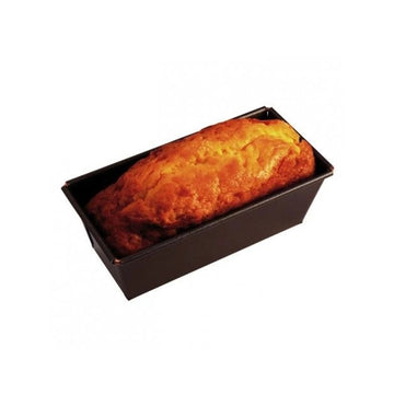 Moule à cake antiadhésif acier 24x9x7 cm Marron Tellier Gobel & Cie