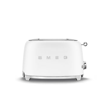 Grille-pain 2 tranches Blanc Mat Années 50 Smeg
