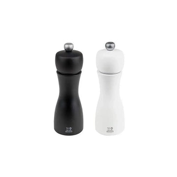 Duo Tahiti moulins à sel et à poivre 15cm noir et blanc Peugeot P.S.P.
