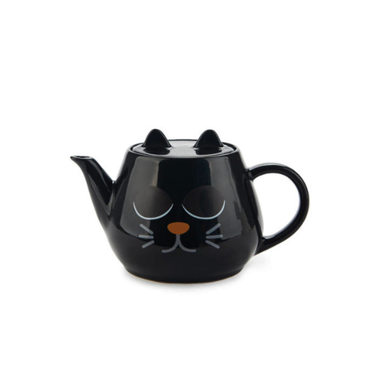 Théière en céramique noir Wake Cat Balvi