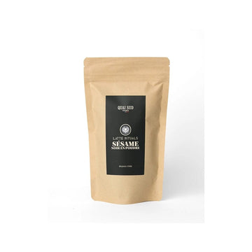 Sésame noir en poudre 100g sachet latte sans caféine Quai Sud