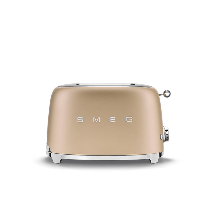 Grille-pain 2 tranches Or Mat Années 50 Smeg