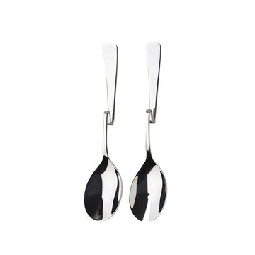 Couverts à salade inox coudés 2 pièces Du Bruit dans la Cuisine