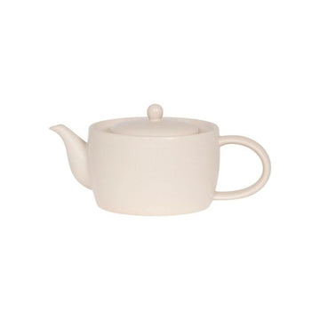 Théière avec filtre grès 1,5 L Blanc Chado Table Passion