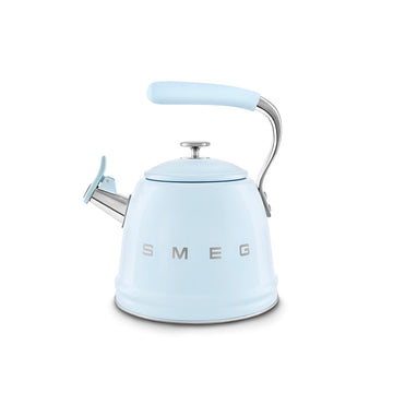 Bouilloire sifflante 2,3 L Bleu Azur Années 50 Smeg