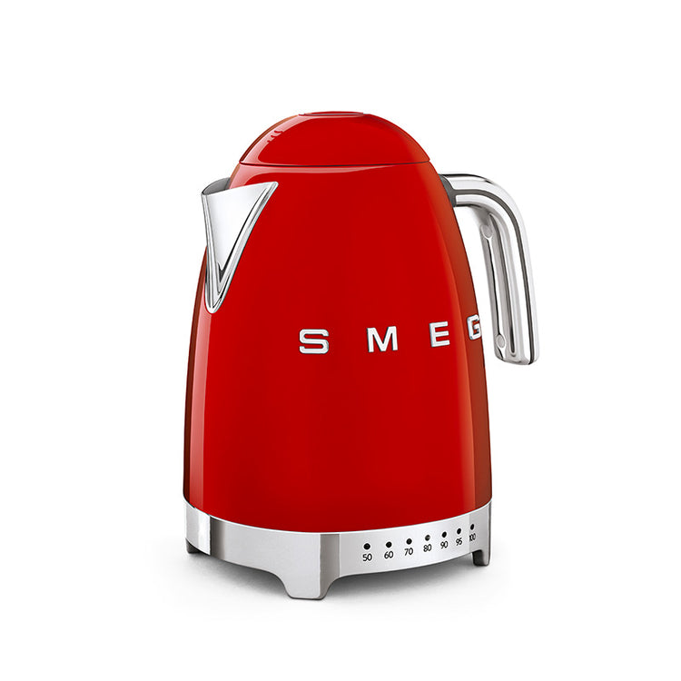 Bouilloire à température réglable Rouge Années 50 Smeg