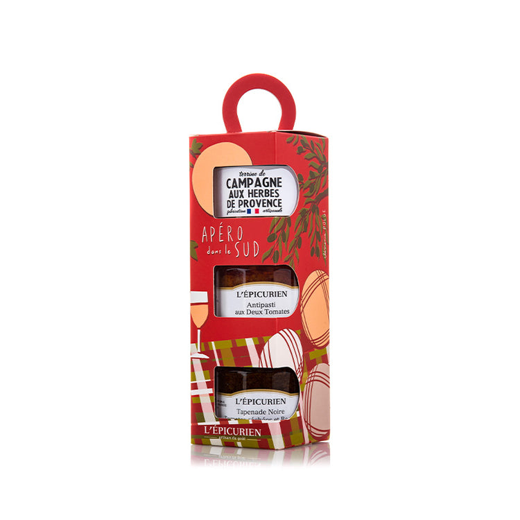 Coffret trio apéritif Apéro dans le Sud L'Épicurien