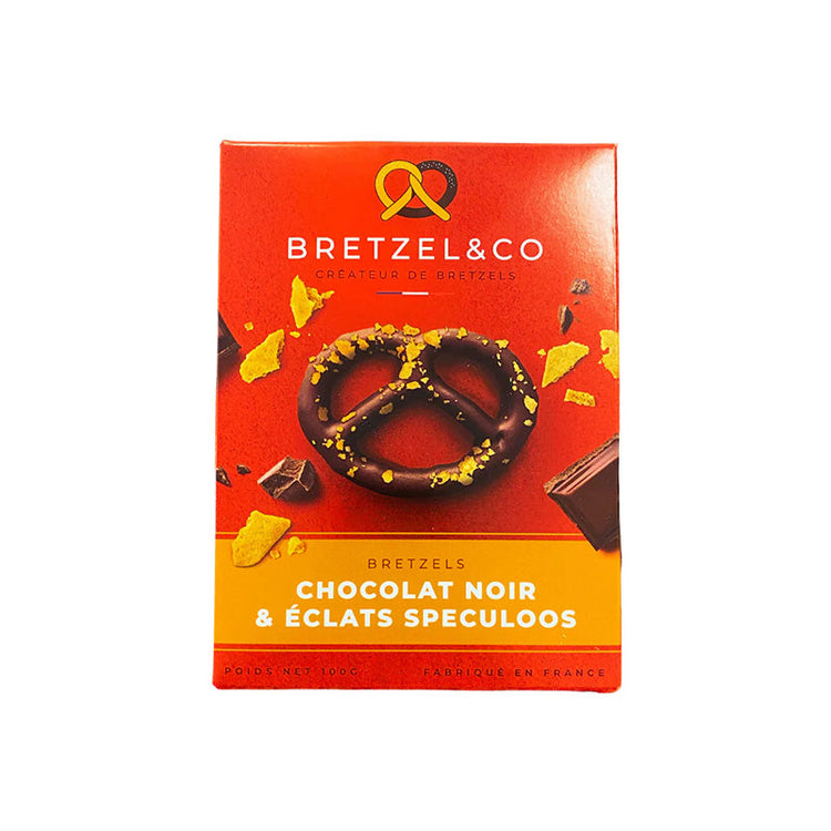 Bretzels chocolat noir et spéculoos 100g Bretzel&Co