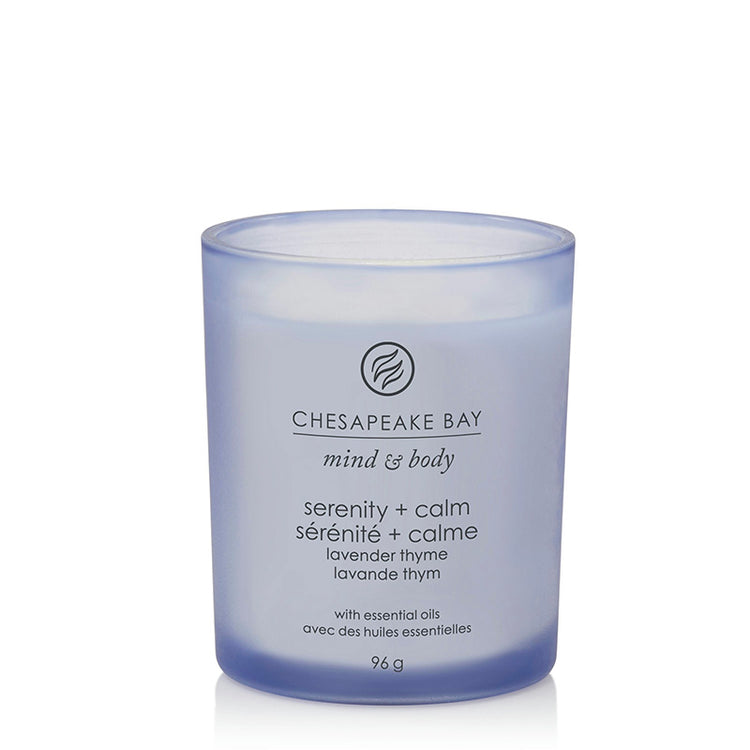 Bougie parfumée Sérénité Calme Lavande et Thym 96 g Bleu Chesapeake Bay