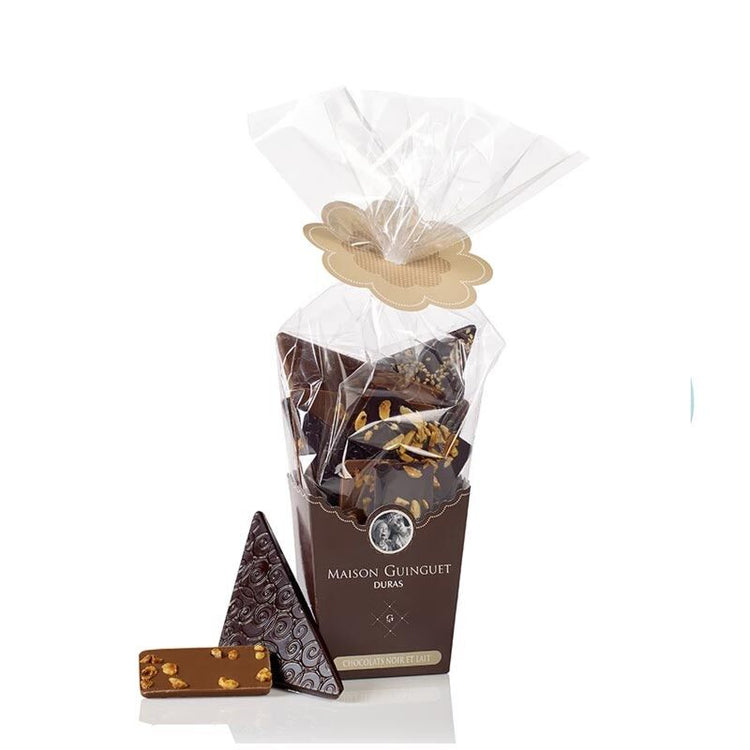 Boitasac assortiment de plaques de chocolat noir et lait 250 g Maison Guinguet